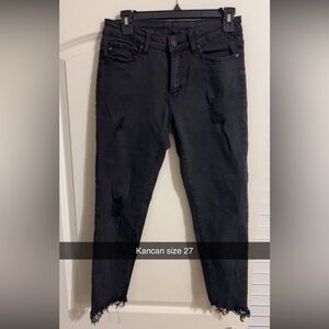 KanCan Distressed Ankle Jeans